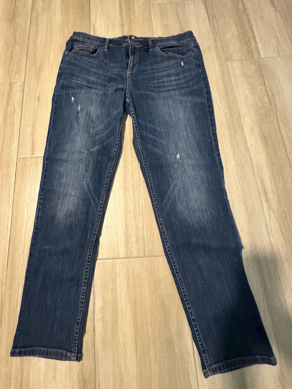 Liz Claiborne Dark Wash Straight-Leg Jeans